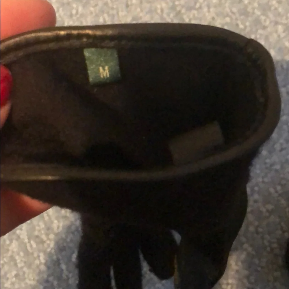 Lauren Ralph Lauren Black Gloves host pick use with your phone - Picture 9 of 12